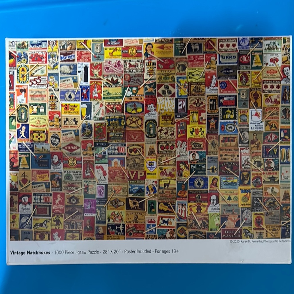 Vintage Matchboxes Jigsaw Puzzle - 1000 Pieces